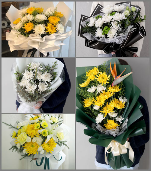 广东东莞市厚街镇环冈村白事花束代送